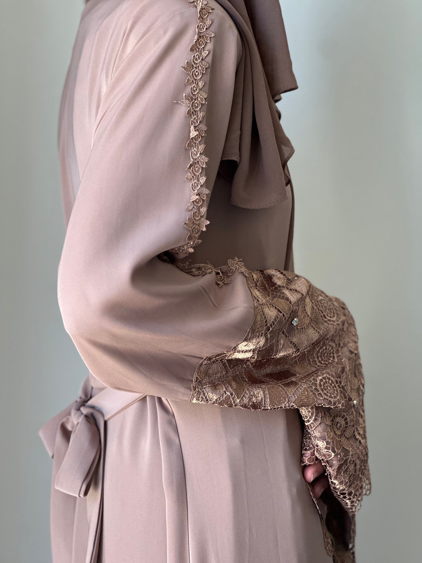 Luxury Brown Abaya Qween Modest