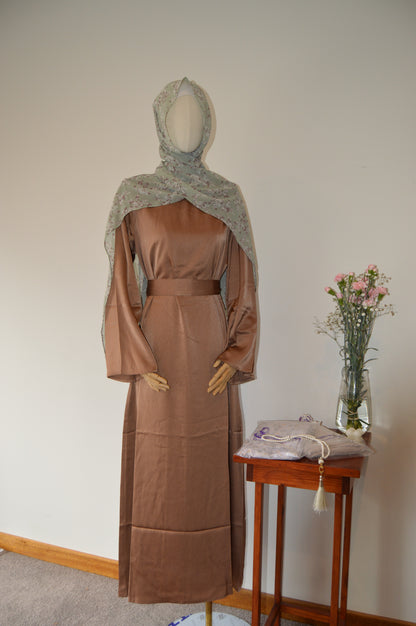 Simple Satin Abaya