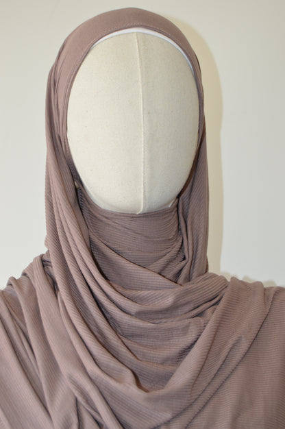 Bamboo Ribbed Jersey Hijab