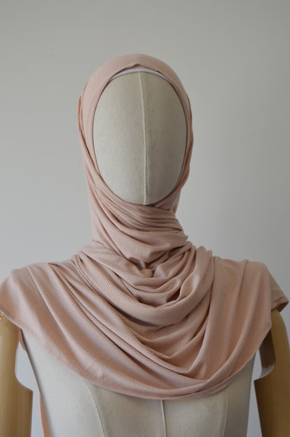 Bamboo Ribbed Jersey Hijab