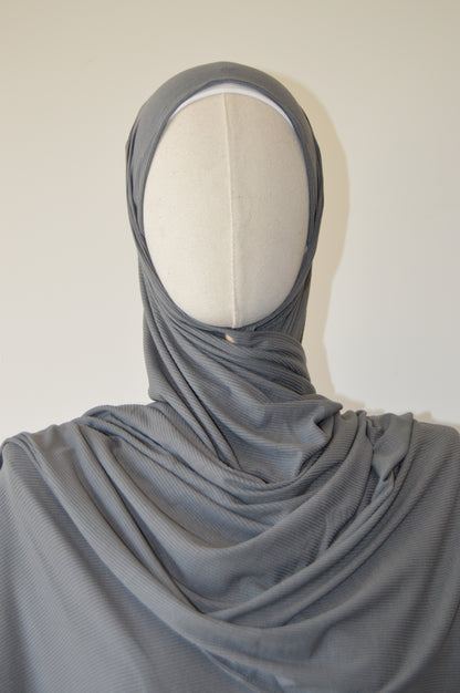 Bamboo Ribbed Jersey Hijab