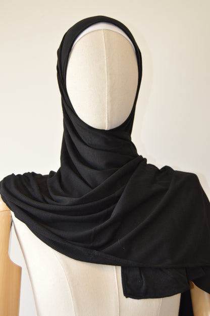 Bamboo Ribbed Jersey Hijab