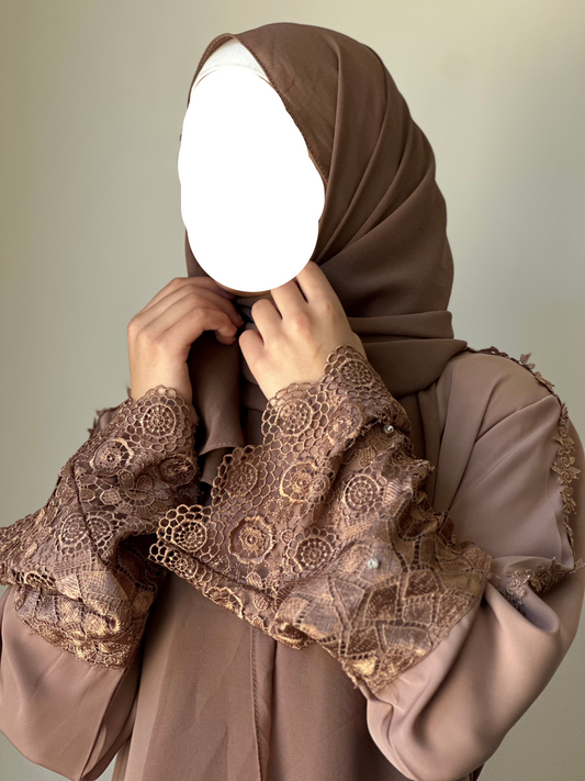 Luxury Brown Abaya Qween Modest