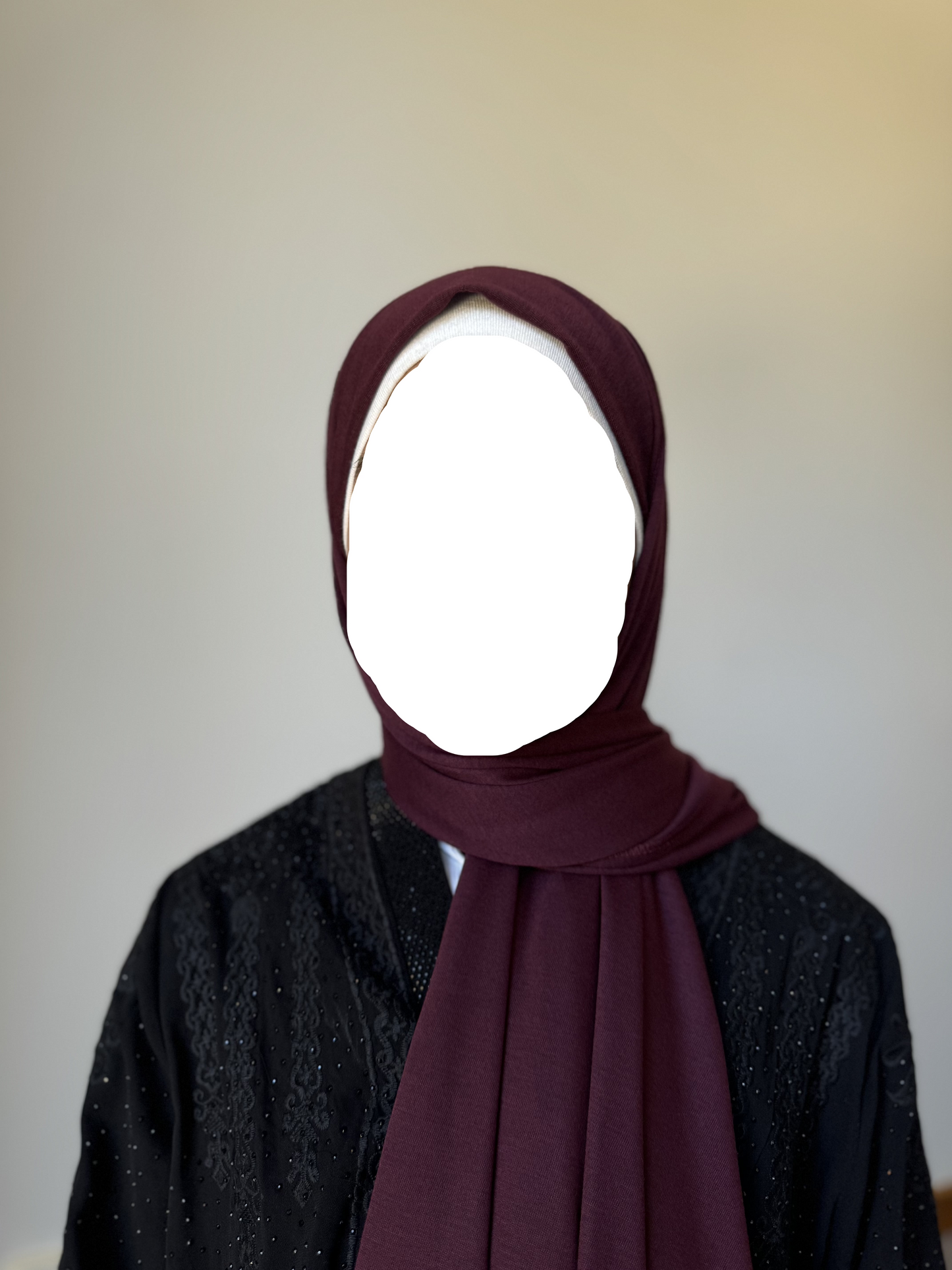 Burgundy Jersey HijabBurgundy Jersey HijabQween Modest