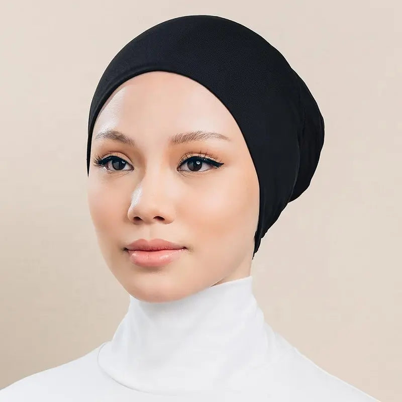 Black Closed Hijab UndercapBlack Closed Hijab UndercapQween Modest