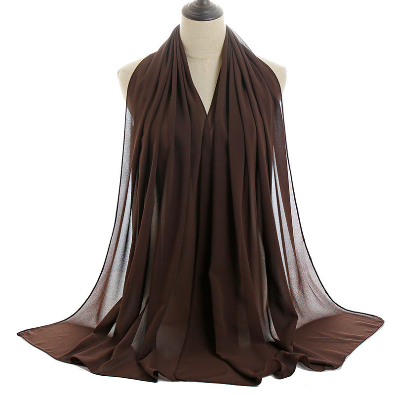 Brown Chiffon HijabBrown Chiffon HijabQween Modest