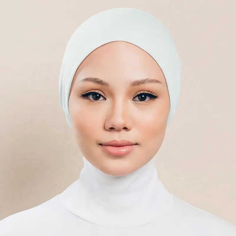 White Closed Hijab UndercapWhite Closed Hijab UndercapQween Modest